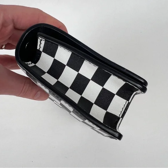 Christian Dior J’Adior Check Black White Checkered Flap Leather Bag - Picture 7 of 11